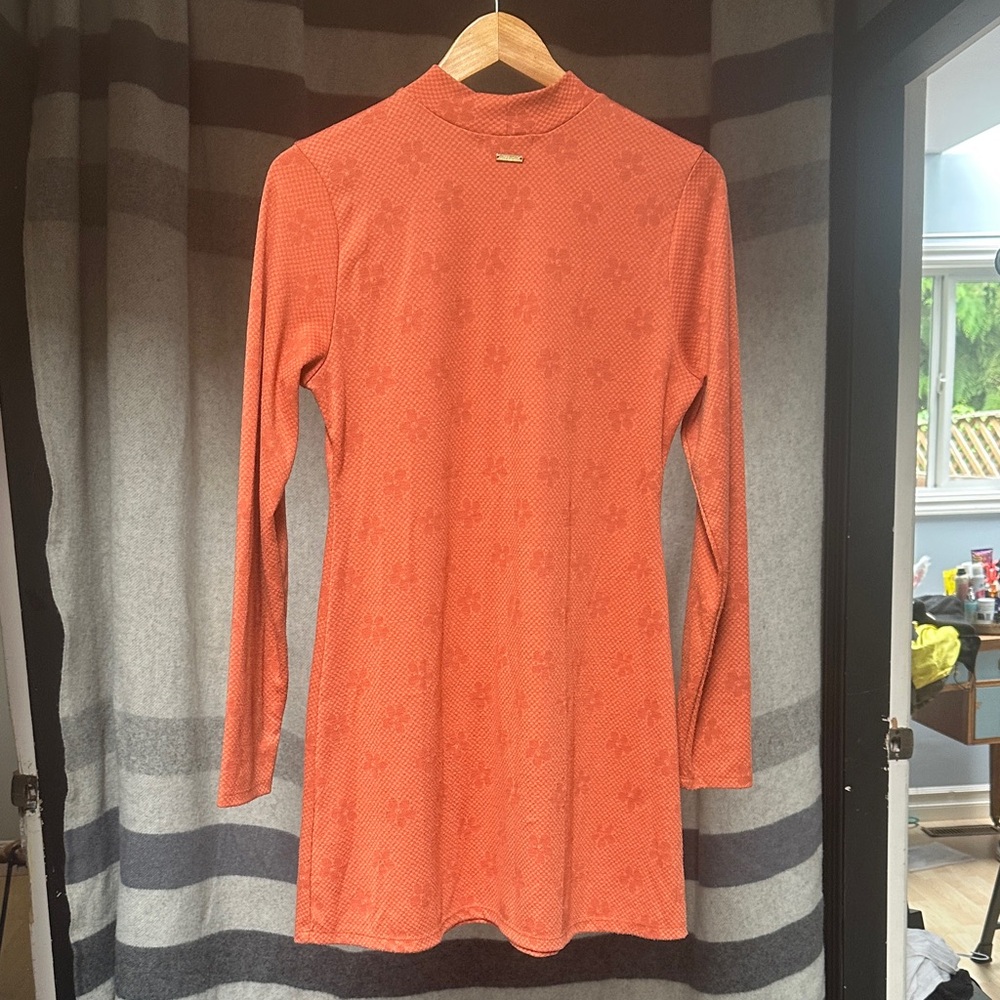 Billabong Orange Long Sleeve Dress